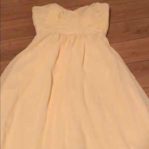 Yellow Sweetheart Prom gown